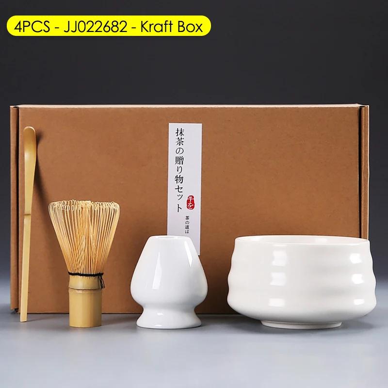 Japanese Matcha Blender Ceremony 4/5/6/7pcs Set Ceramic Chawan Bowl Bamboo Whisk And Tea Scoop Matcha Tools Kit For Tea Lovers