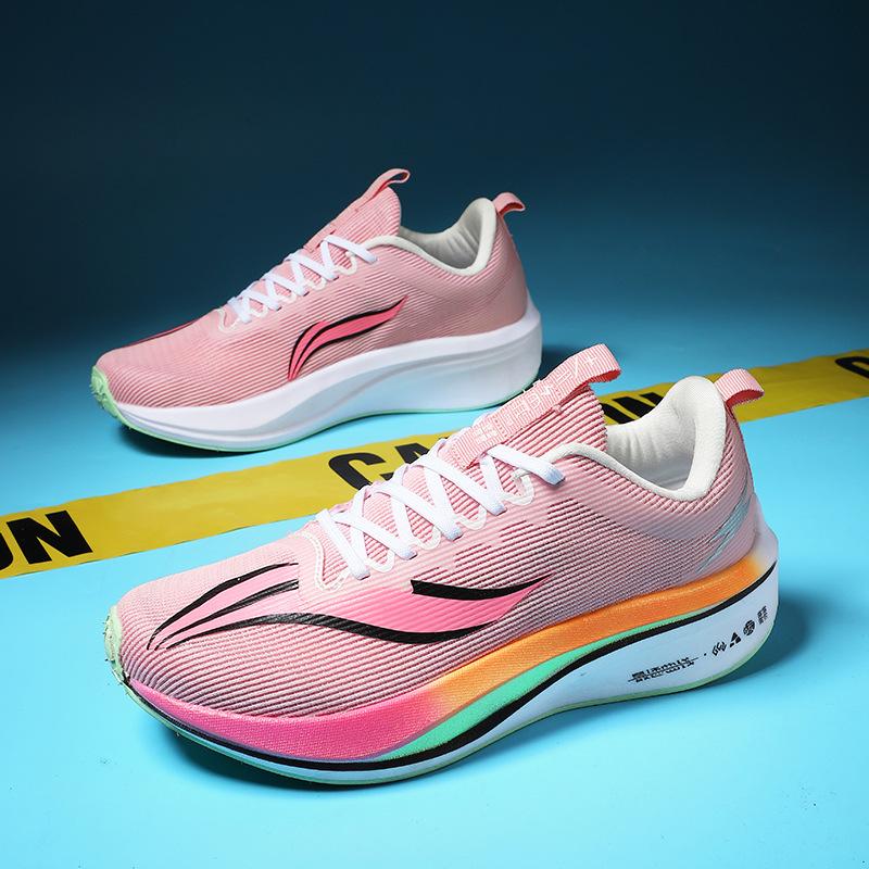 2025 new summer professional carbon board running shoes cushioning flying woven men's shoes breathable men's sports shoes mesh running shoes