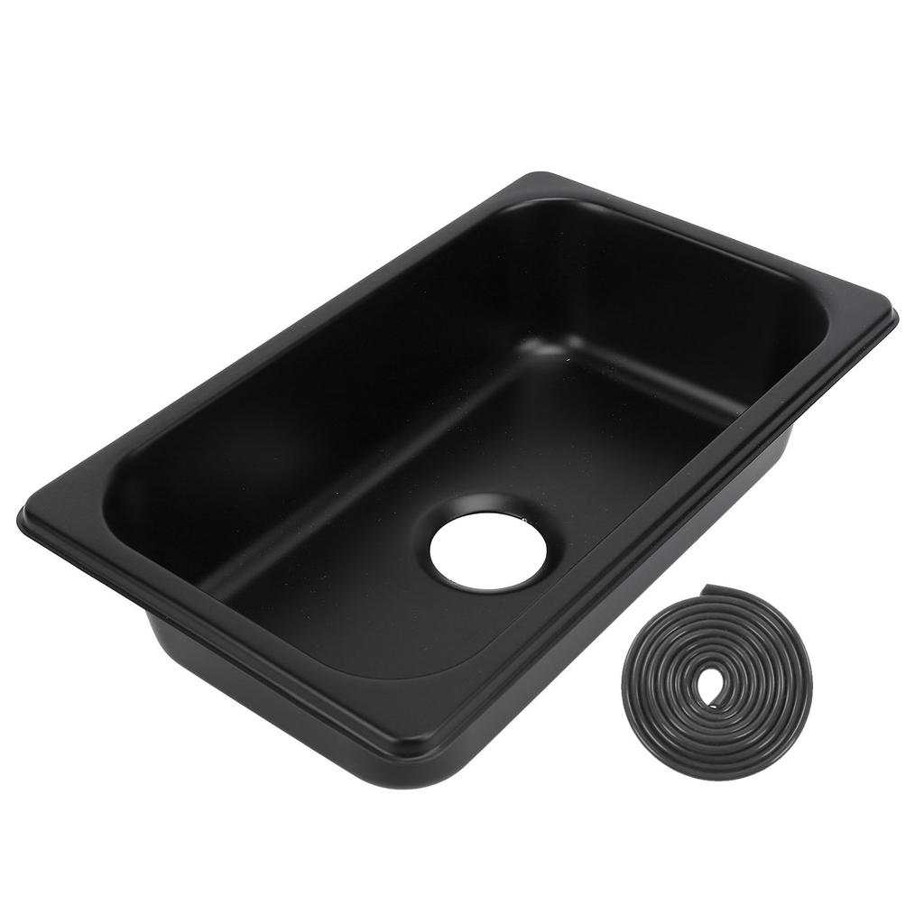 RV 304 Stainless Steel Sink 265x162x65mm Anti Deformation Rust Resistant RV Hand Wash Basin for Boat Caravan Yachts Boats