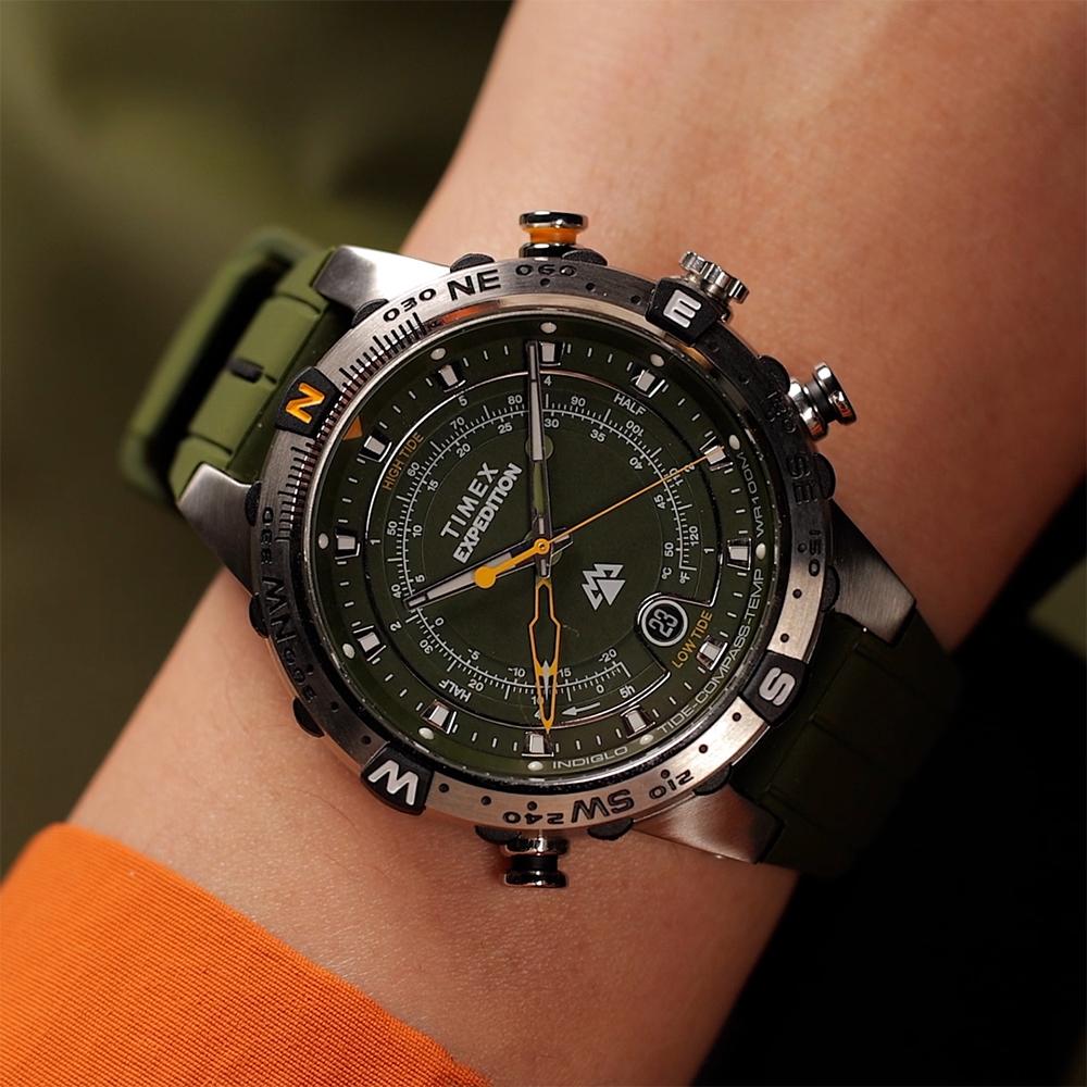 [Timex] Expedition Tide Temperature Compass Outdoor Adventure Watch 45mm TW2Y14400