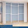 Telescopic Floor-Standing Clothes Rack Pole, 38mm Diameter, No-Drill, with Track for Home Use, Drying, Bedroom, Balcony, and Curtain Hanging