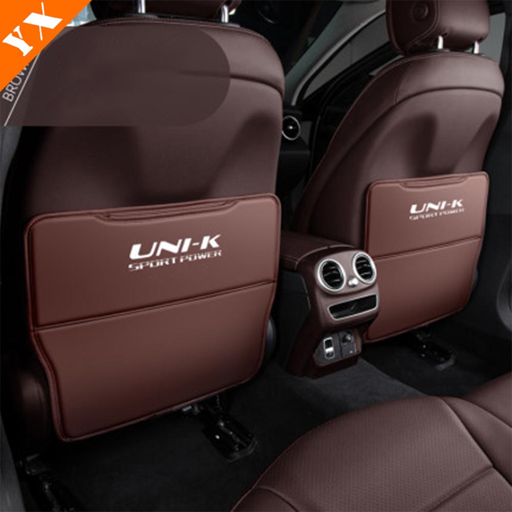 Leder Auto Sitz Hinten Anti Kick/staub/scratch Dekoration Schutz Abdeckung Für Changan UNIK UNI-K Zubehör