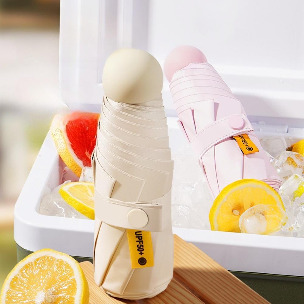 Capsule Umbrella Portable Ultraviolet-proof Waterproof Small-scale Household Rain Lightweight Sunscreen High Density Umbrella