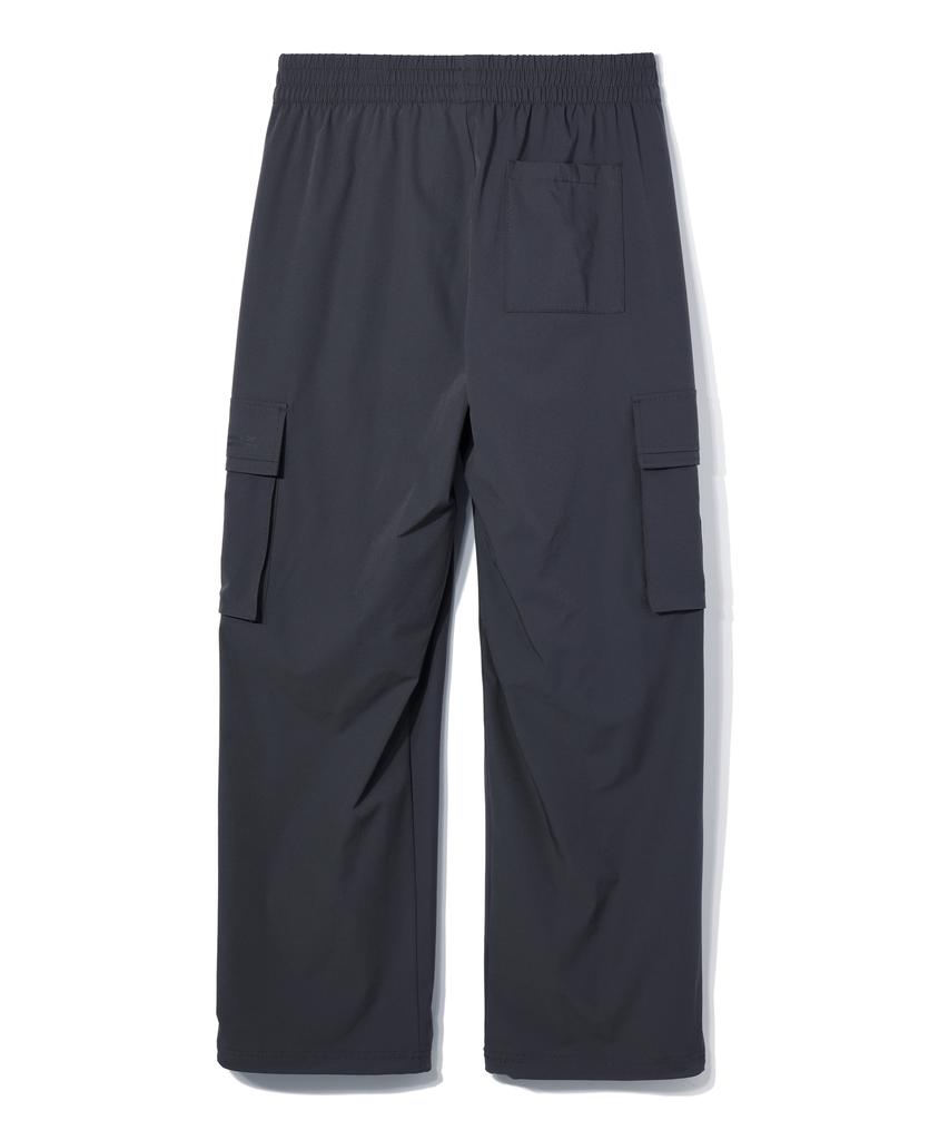 DISTN9NE Wide Nylon Cargo Pants Charcoal (Lo8Pu788-075)