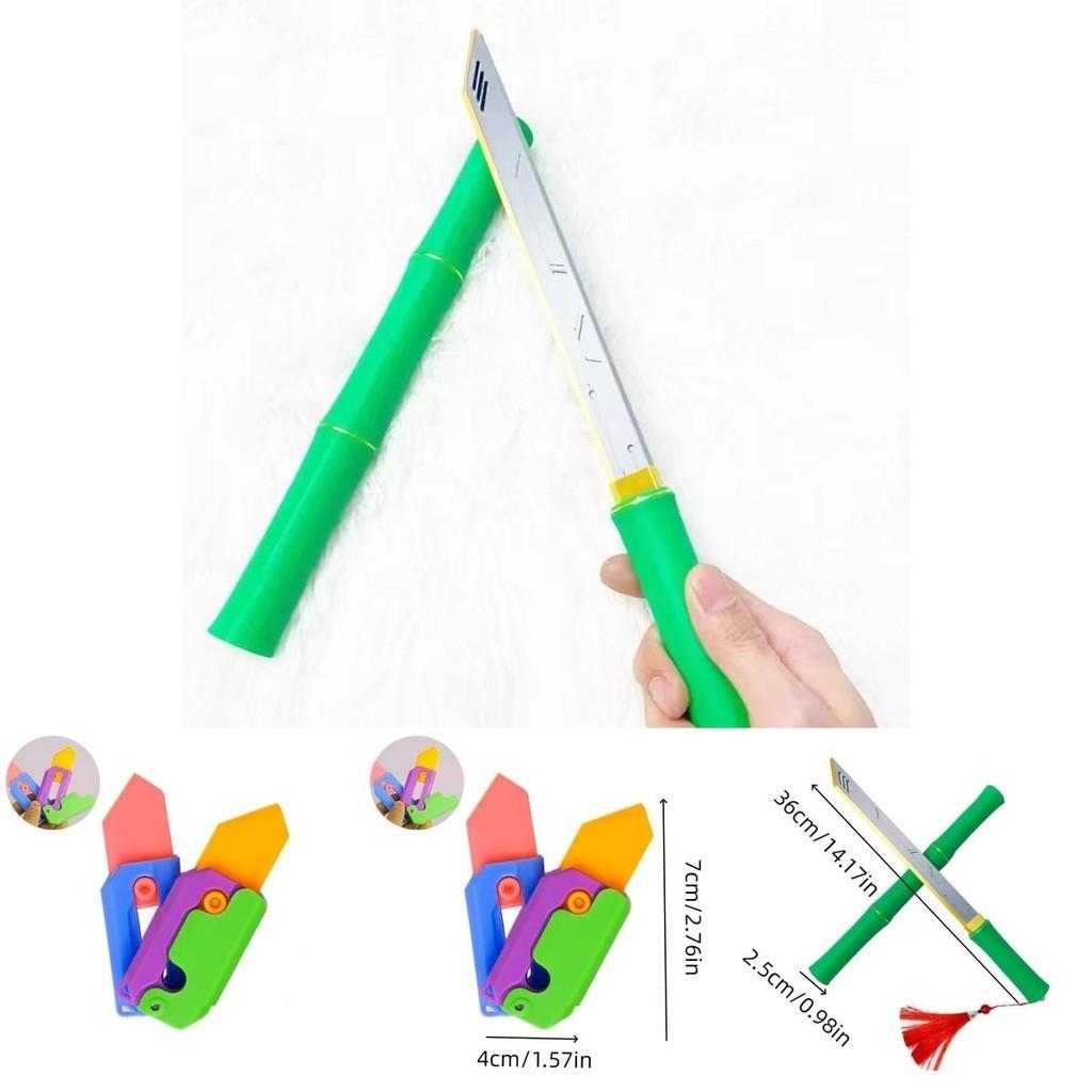 Gravity Carrot Knife With 3d Design Glowing Butterfly Knife Flashy Printed Carrot Knife And Night Light Carrot Knife