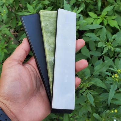 2-5 pièces 160*30mm Aiguiseur à angle fixe en agate naturelle Accessoires spéciaux Pierre à aiguiser Polissage Système d'affûtage de couteaux de cuisine Chaud