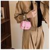 Stylish Minimalist Saddle Bag Women's Cross-border Trend Small Pu Shoulder Bag