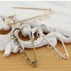 Decorative Big Safety Pin Craft Of Sturdy Alloy For Craft And Professional Tailors