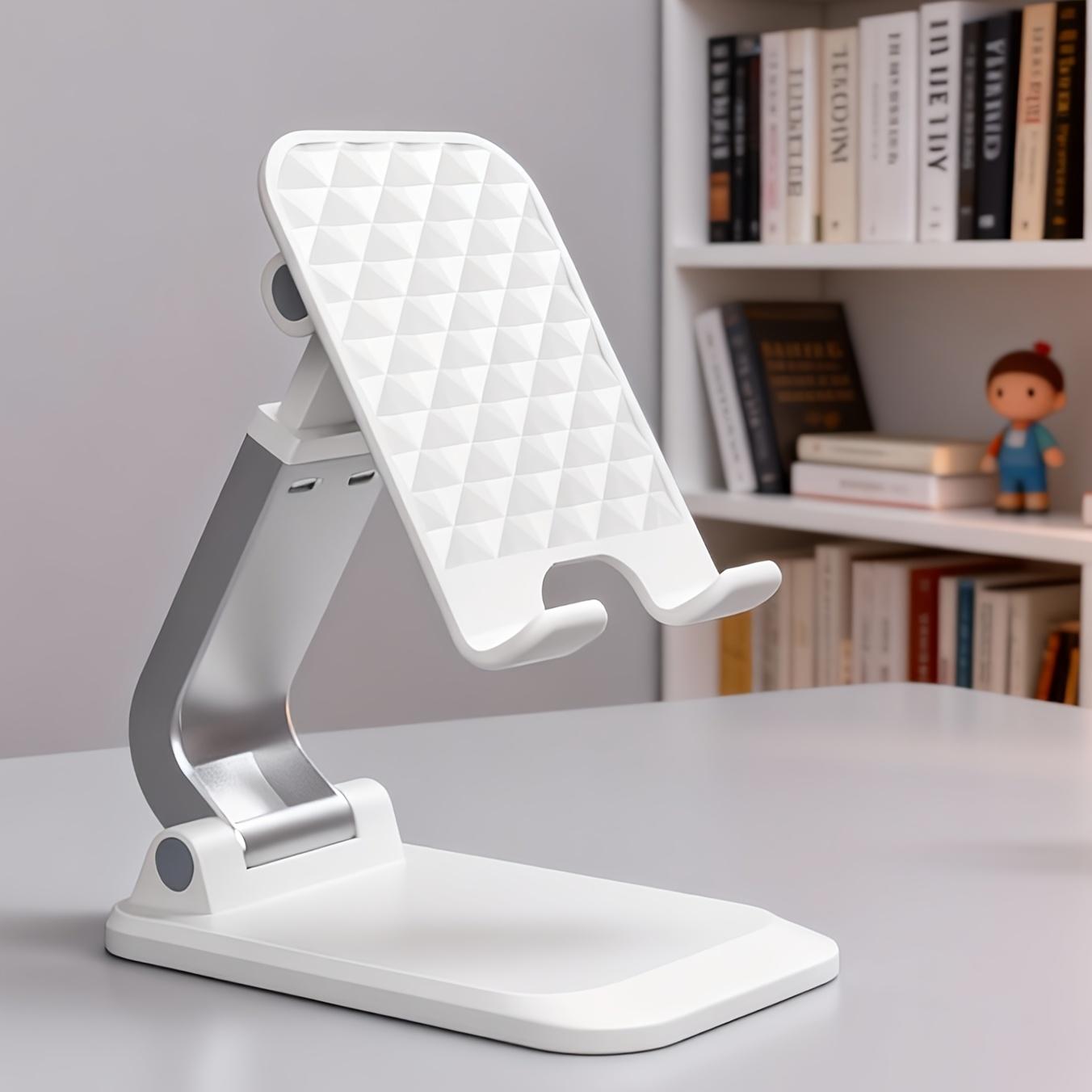 

Foldable Cell Phone Stand for Desk, Fully Adjustable Phone Holder for Desk, Portable Mobile Stand білий