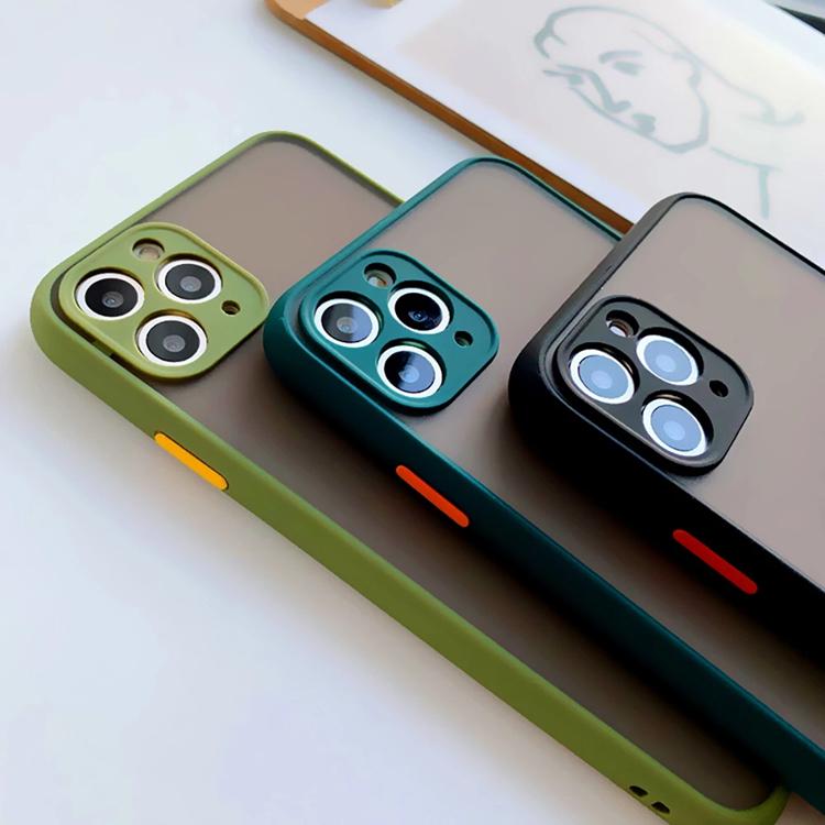 Shockproof Style Bumper Case for IPhone16 15 14 13 Pro Max Translucent Fashion Matte Smooth Feel PC Protection Mobile Phone