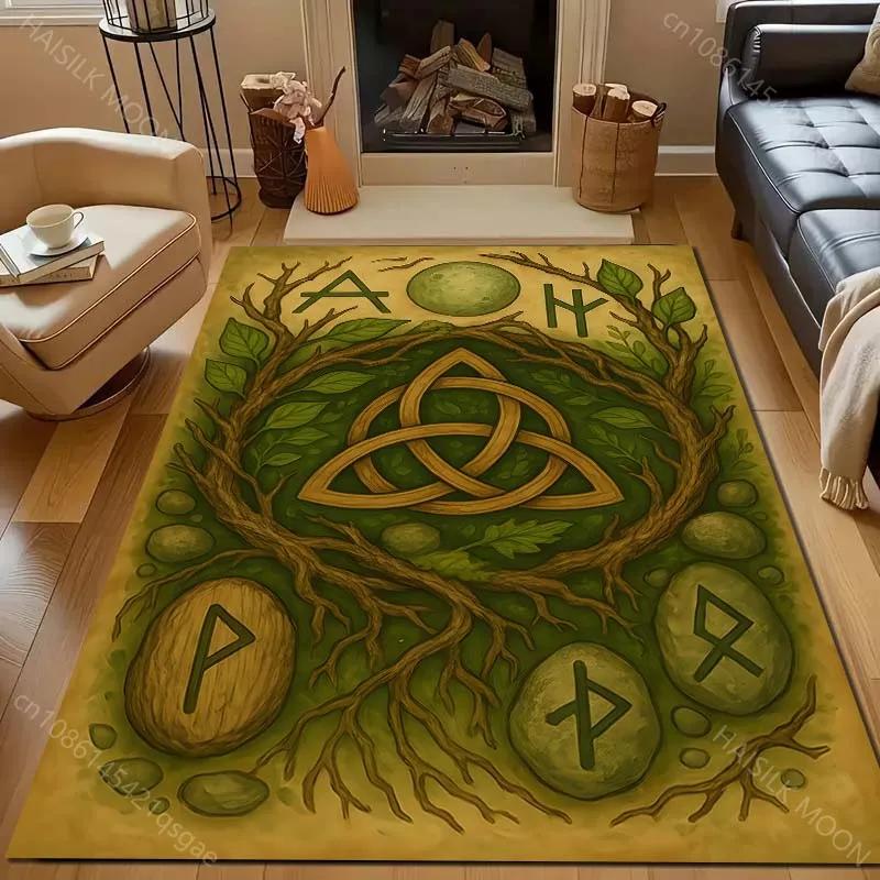 Mystický keltský runový vzor Koberec Vnitřní koberce Koberce do obývacího pokoje Ložnice Pohovka Jídelna Skvělý dárek pro přátele Rodinu