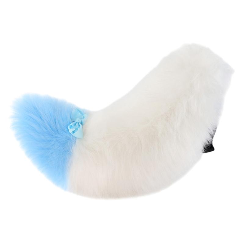 Foxes Tail,Faux furs Wolf Foxes Cats Tail Fancy Dress Halloween Cosplay Costume Adjustable Furry Foxes Tail for Adult Kids Gifts