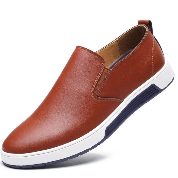 Scarpe Casual da Uomo Taglia Grande 48 47 Mocassini da Lavoro Uomo Scarpe Eleganti da Matrimonio Marrone Barbiere Scarpe Ufficiali
