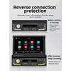 1 Din Autoradio Elektrisch versenkbarer Bildschirm Autoradio Universal Multimedia MP5 Player 7 Lichter Kabelgebundenes Carplay Bluetooth Auto Stereo