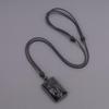 Lucky Bird Obsidian Power Stone Plate Necklace for Protection and Good Unisex [KOAI] "Owl" Hand-Carved Luck,