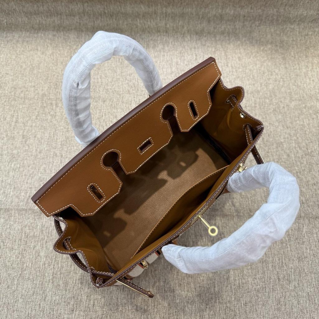 2026 Neue Leder Damen Tasche Canvas Stickerei Kontrastfarbe, Vielseitige Premium Spleißung Umhängetasche