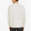 Men's PUMA Winterized Crew Logo Solid Color Fleece Lined Sports Knit Round Neck Pullover White 846545-73