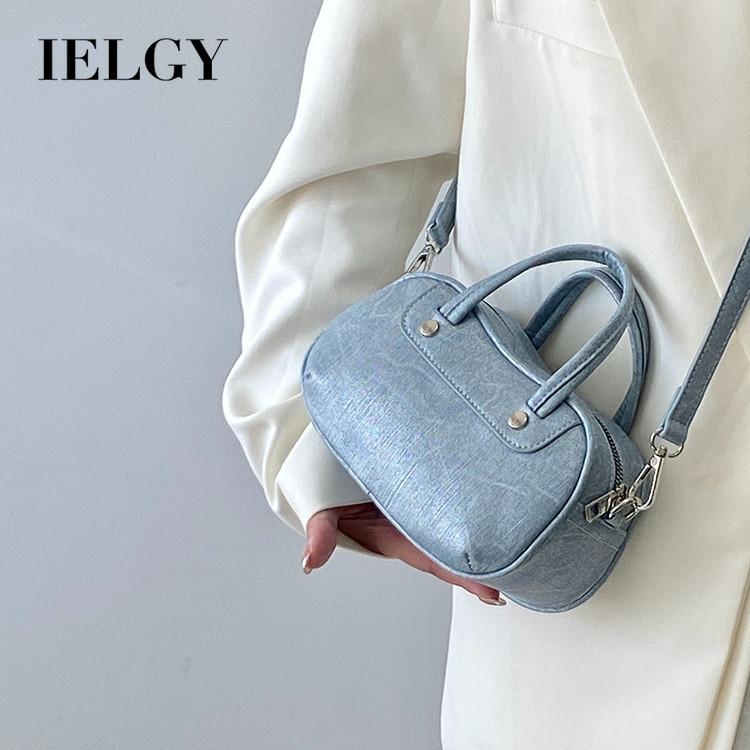 Ielgy Korean Version Exquisite Small Round Bag Casual One-Shoulder Messenger Portable Small Bag