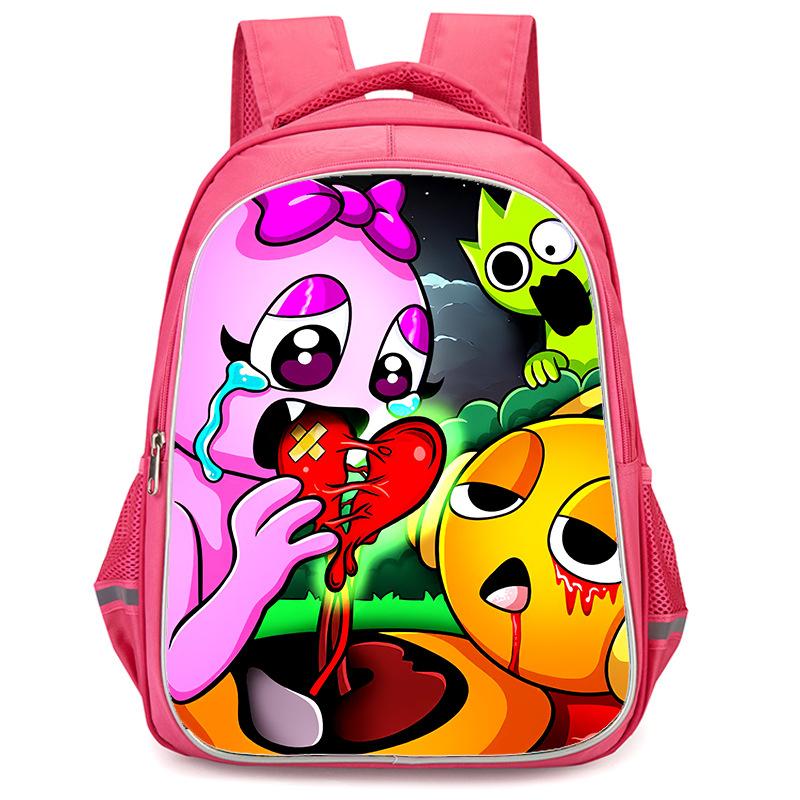 Rhythm Box Sprunki Hra Anime Batoh Studentský Školní Taška Počítačová Taška