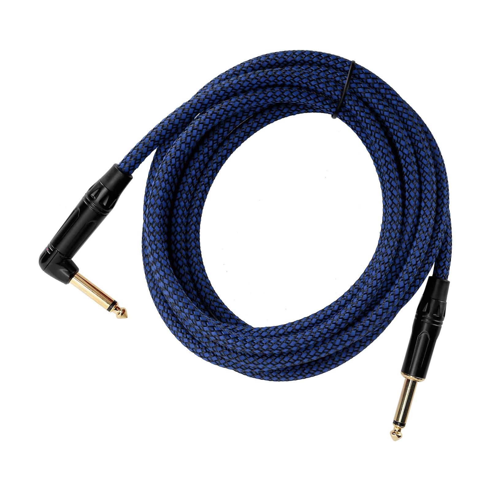 

JORINDO Electric Guitar Amp Cord Audio Guitar Cable 6.35MM Instrument Cable Gold Plated Head with Black ShellJD6218