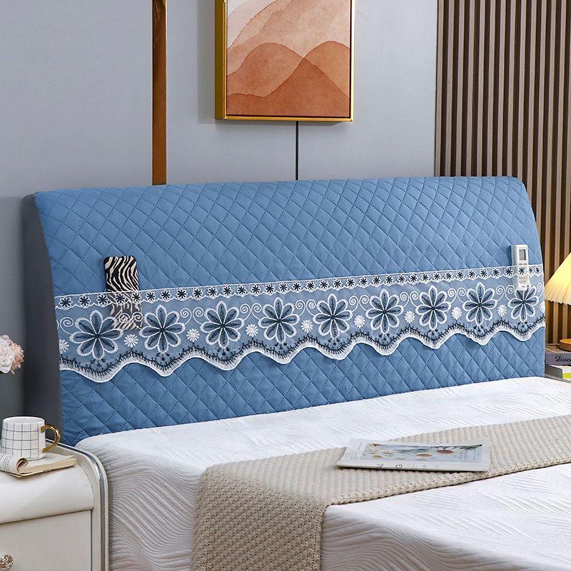 

Новинка Всеобъемлющий Тканевый Чехол на Изголовье Кровати Стеганый Эластичный Мягкий Чехол-накидка на Кровать Защита Головы Ребенка Европейская Подушка Пылезащитный Чехол Blue Star Sea Headcover 1.2 m (60cm high)