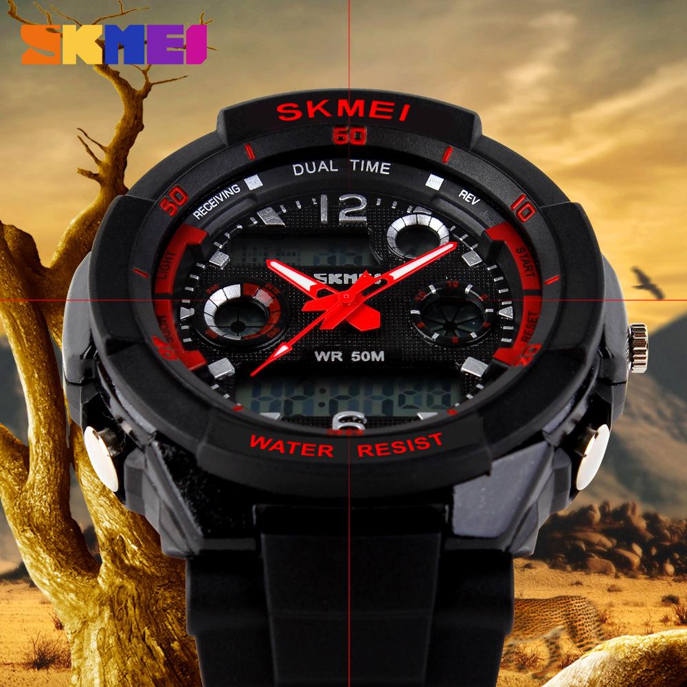Shikemei 0931 Men's Fashion Waterproof Dual Display Outdoor Sports Multifunction Watch