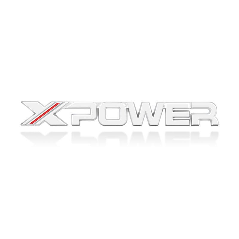 1Pc X XPOWER Logo 3D Metal Exteior Auto Side Trunk Sticker Badge Emblem Car Styling For MG 5 6 7 ZS HS GS 3 TF 5 RX5 GT Accessories