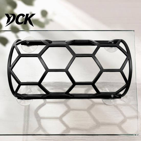 3D Printed Pet Habitat Reptile Honeycomb Climbing Shelf, Suction Cup Snake Tunnel Hide, Rest Platform Breathable Cave for Ball Python, Lizard,