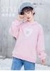 Girl's Pink Hooded Sweatshirt