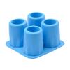 4-Cup Ice Cube Shot Shape Silicion Shooters Glass Freeze Mold Maker Tray Party Random Color