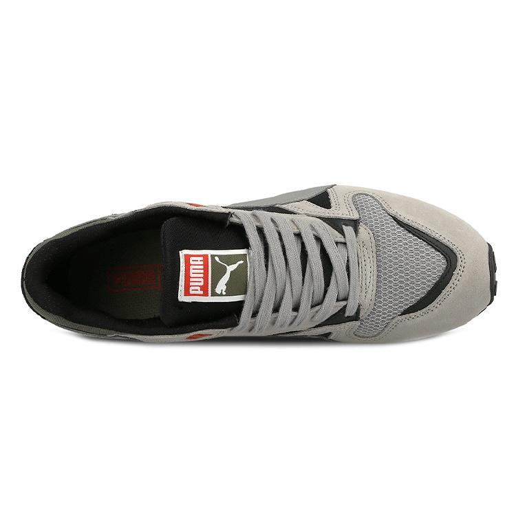 Puma Duple Cushioning Slip Resistant Abrasion Resistant Low Top Running Shoes Unisex Gray Black Green 363137-02