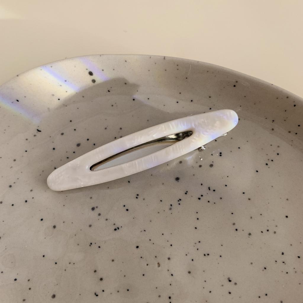 2 Stück/Set Acetat Haarspangen Ausgehöhlte Ovale Pony Entenschnabelspangen Geometrische Haarspangen Seitliche Haarnadeln Frauen Mädchen Haarschmuck