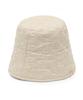 Eondeokeonteulolseutyudio Winter Padded Bucket Hat Stand Bucket / Bonded Flower / Cream