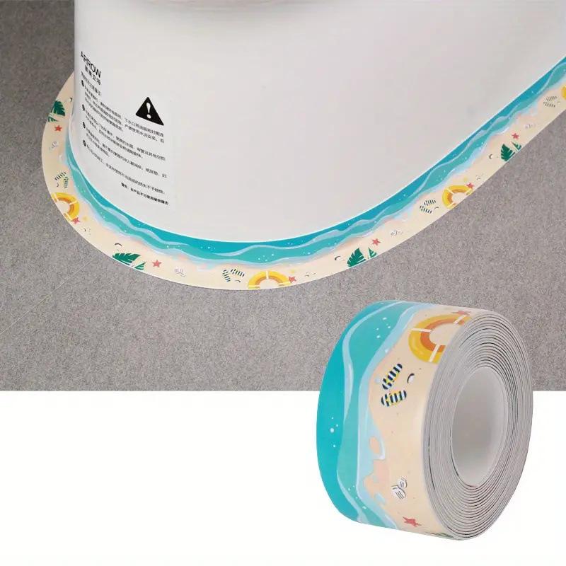 1 Roll of Waterproof and Mold Proof Toilet Sealing Strip  Kitchen Bathroom Self-adhesive Sealing Tape  Bathroom Waterproof Tape