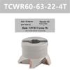 45°-75° CNC V-Shaped Dovetail Groove Milling Cutter with Inner Hole