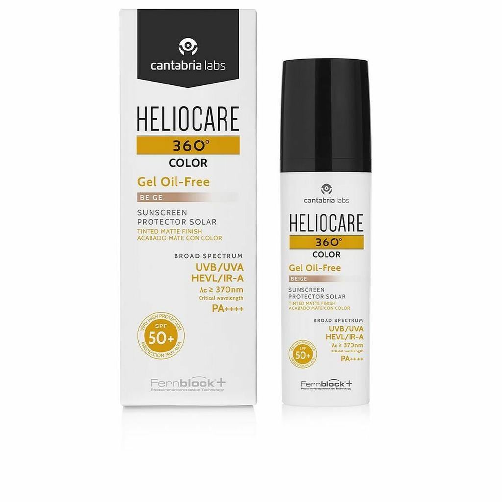 Cantabria Labs, Heliocare 360º Color, Matte, Tinted Moisturizer, Beige, SPF50+, 50 Ml