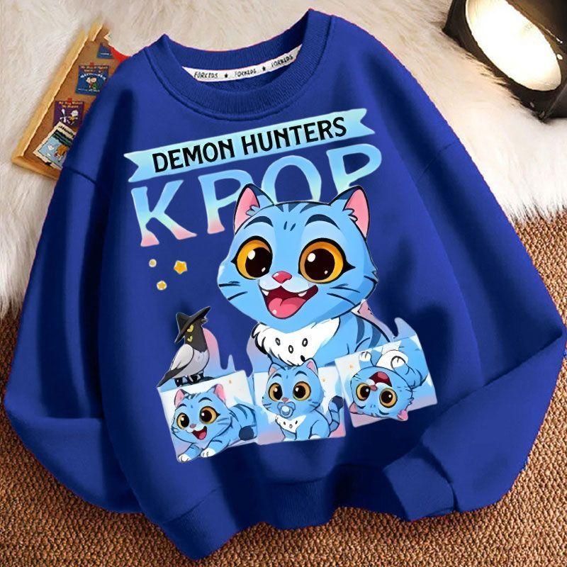 Children's Fashion Sweatshirts for Spring and Autumn, Long-sleeved Casual Sweatshirts for Boys and Girls