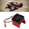 Motor Heat Sink Aluminum Alloy Stable Efficient Temperature Control Cooling Fan for 42mm Dia Motor 1Celsius8 RC   5V