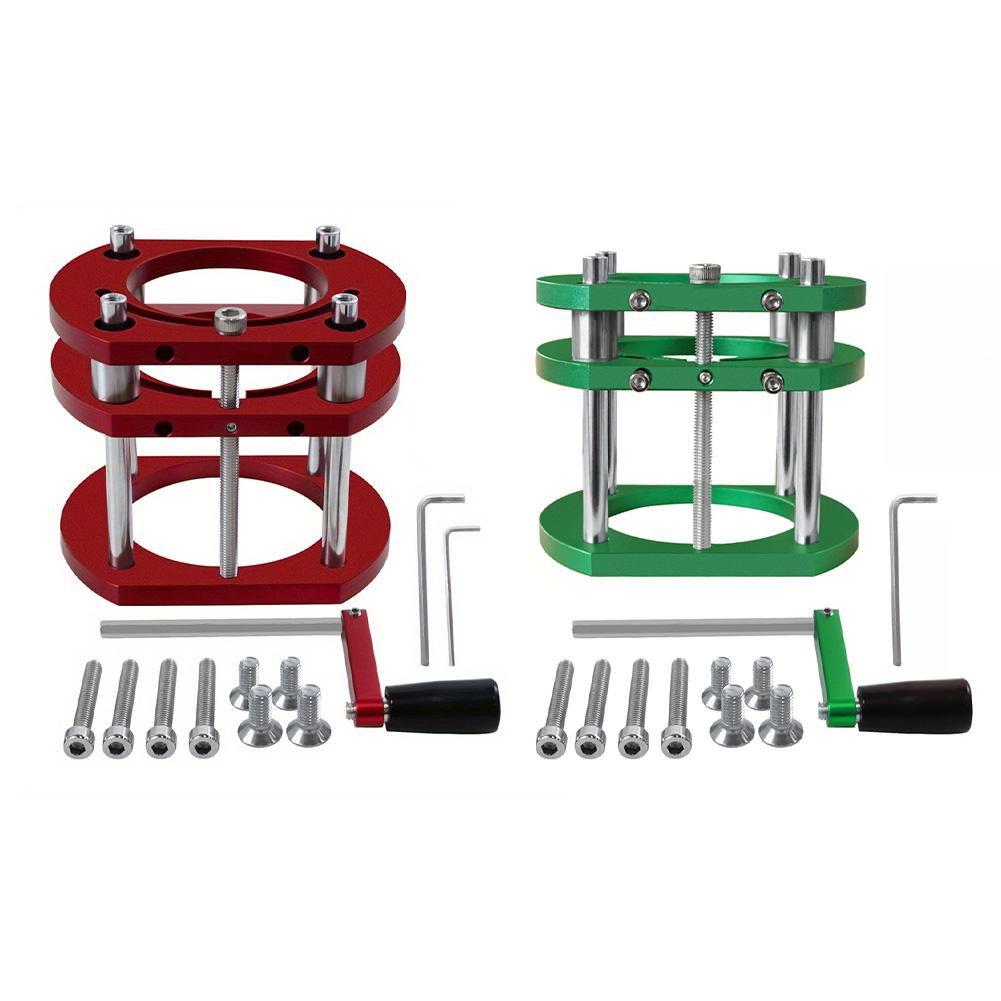 Aluminum Alloy Base 4 Jaw Clamp Compact Dimensions Easy Installation Four Mounting Screws Manual Lifting Mechanism