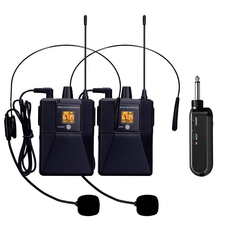 

Беспроводной петличный микрофон-гарнитура для учителя и экскурсовода D300