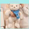 Teddy Bear Plush Toy With Scarf For Kid Girls Gift Birthday Novelty Animal Doll
