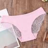 Frauen Sexy Spitze Höschen Nahtlose Baumwolle Atmungsaktive Slips Mädchen Transparente Unterhose Plus Größe Marke Unterwäsche