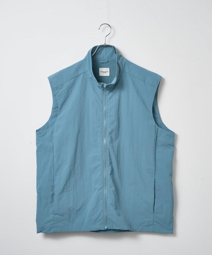 WEGO Unisex Nylon Korean Solid Size Blue Sonata Vest, Outerwear, Top, Streetwear, Style, Layered, Spring/Summer Clothes, Color, Gift,