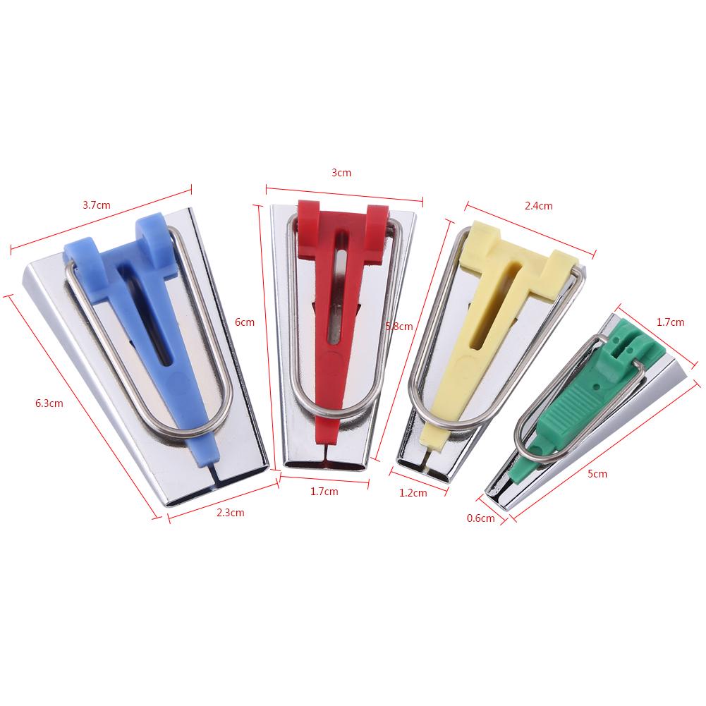 Bias Tape Maker Set 4 Sizes Bias Binding Tool For Sewing Quilting And Fabric Craft Projects