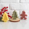1PC Christmas Gingerbread Man Christmas Tree Silicone Mold Epoxy Resin Santa Claus Scented Candle Mold Handmade Products