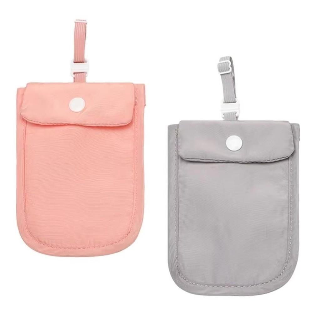 Solid Color Lingerie Coin Pouch Anti-theft Secret Travel Wallet Hidden Bra Wallet Daily Commute