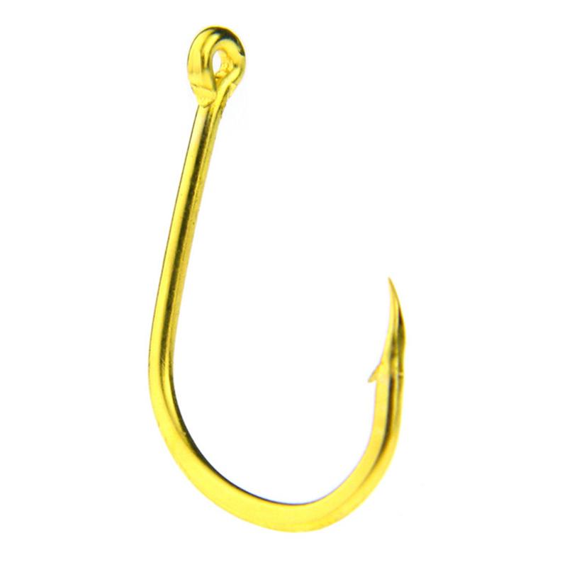 100Pcs #3-#12 Silver Black Gold Freshwater Fishing Hooks Carbon Steel Carp Fishhooks Barbed Hooks Kit Fishing Tackle Accessories