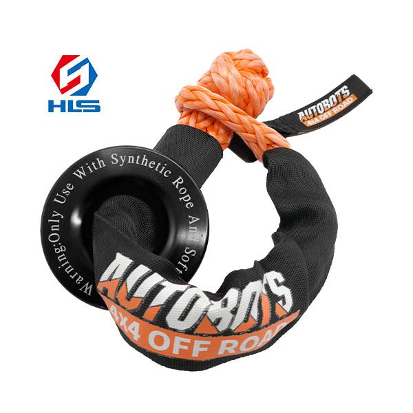 1/2 Inch*22 Inch Soft Shackle Kinetic 50,000LBS Synthetic Tow Recovery Strap New Condition Soft Shackle Rope Recovery Ring Kit Soft Shackle with Recovery Ring