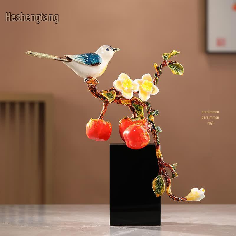 Auspicious Persimmon Ruyi Ornament