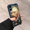 Retro Van Gogh Oil Paint Black TPU Phone Case Fashion For iphone17 Air 16 15 14 13 12 Pro 11 Pro Max Plus Protective Case